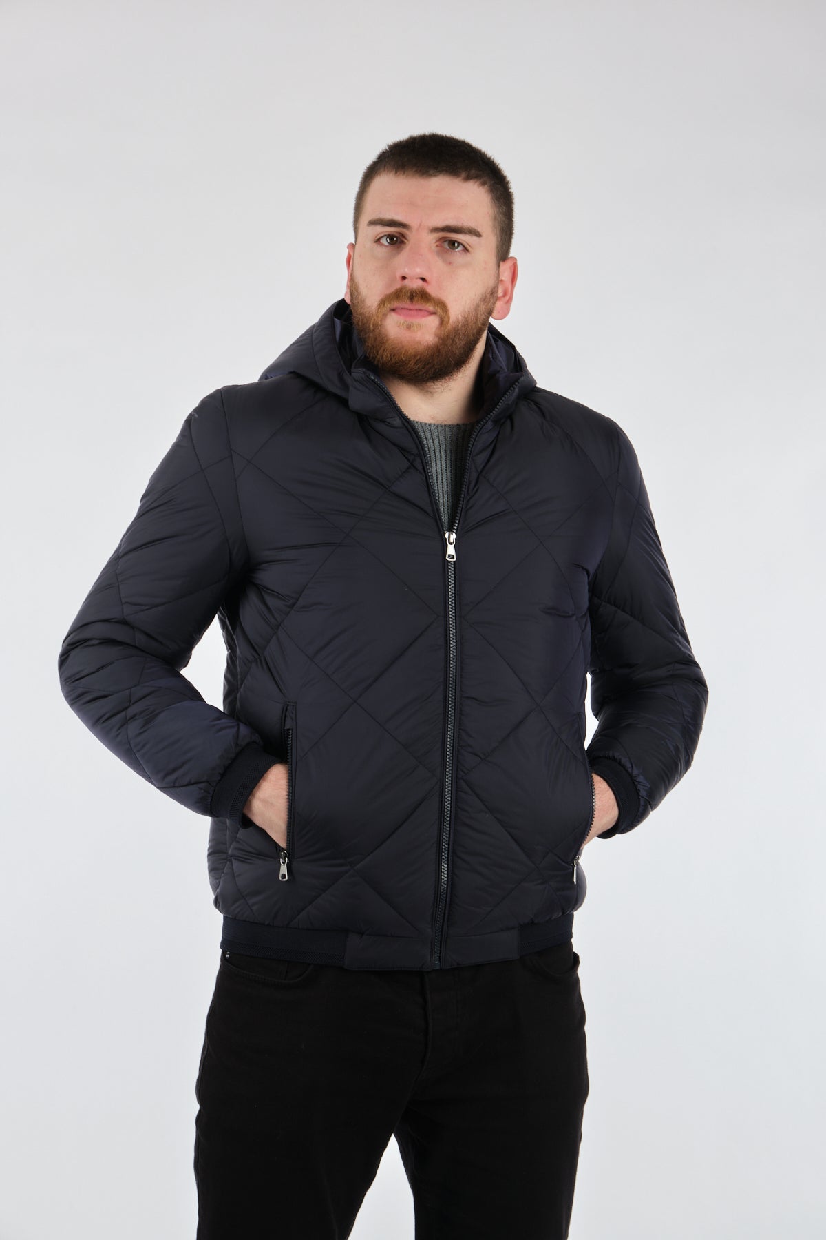 Ecer Erkek Kapüşonlu Şişme Mont - Minimalist Tasarım - Regular Fit Translation missing: ar.content.product_image_main