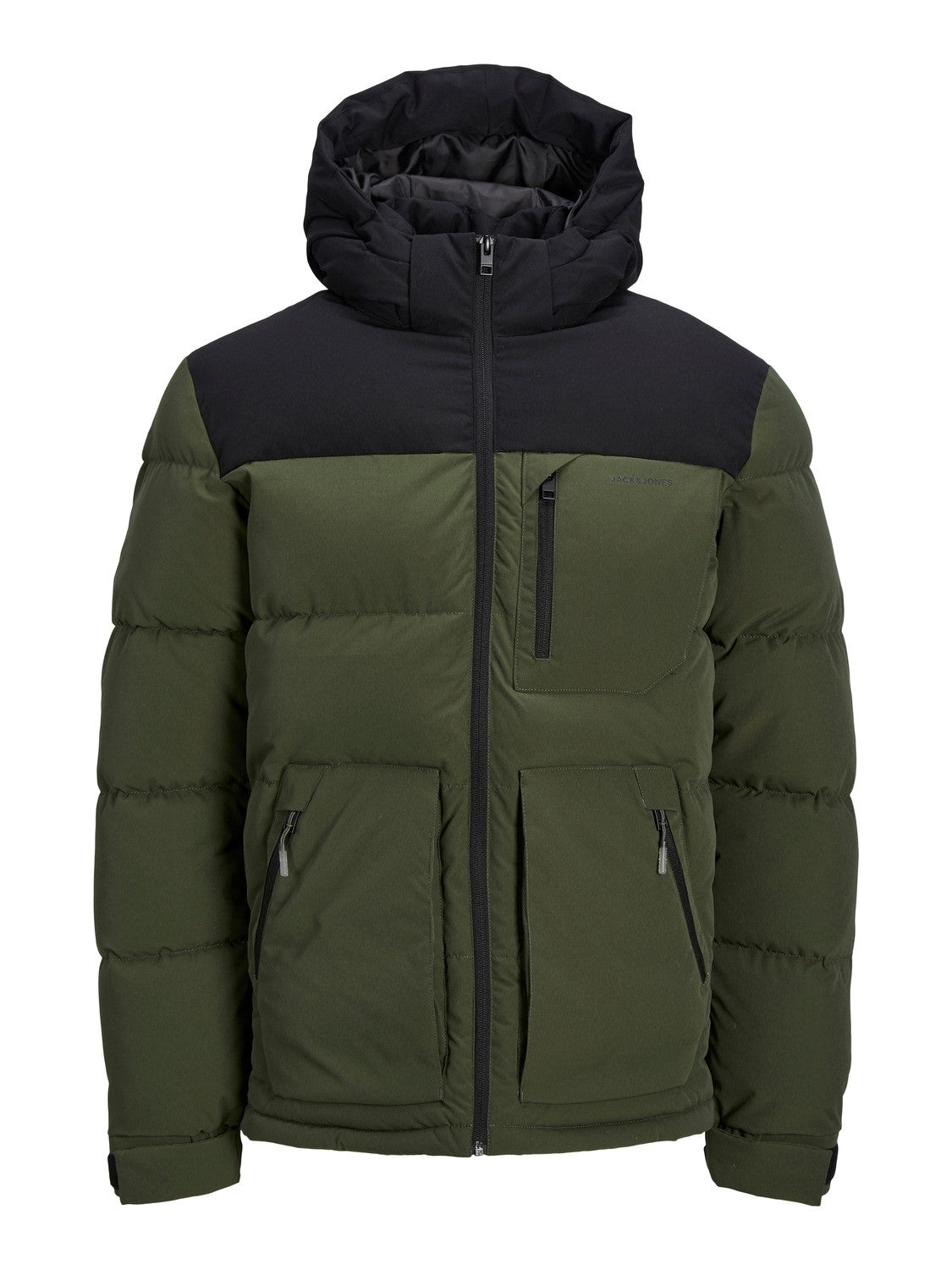 Jack&Jones Minimalist Oversize Kapüşonlu Erkek Kışlık Mont