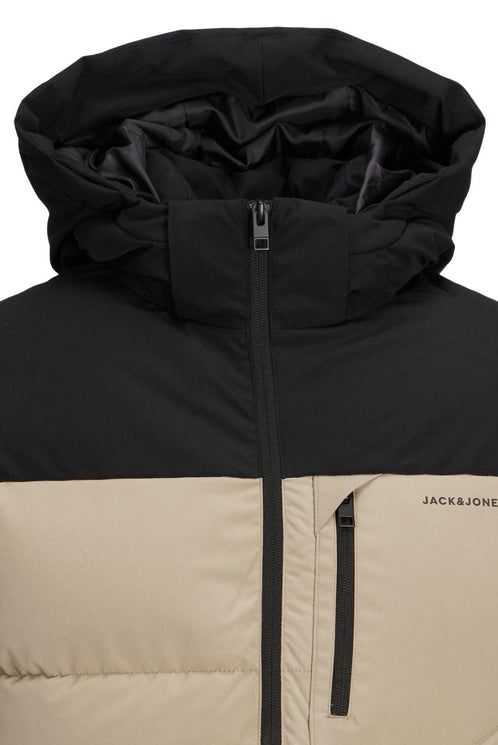 Jack&Jones Minimalist Oversize Kapüşonlu Erkek Kışlık Mont