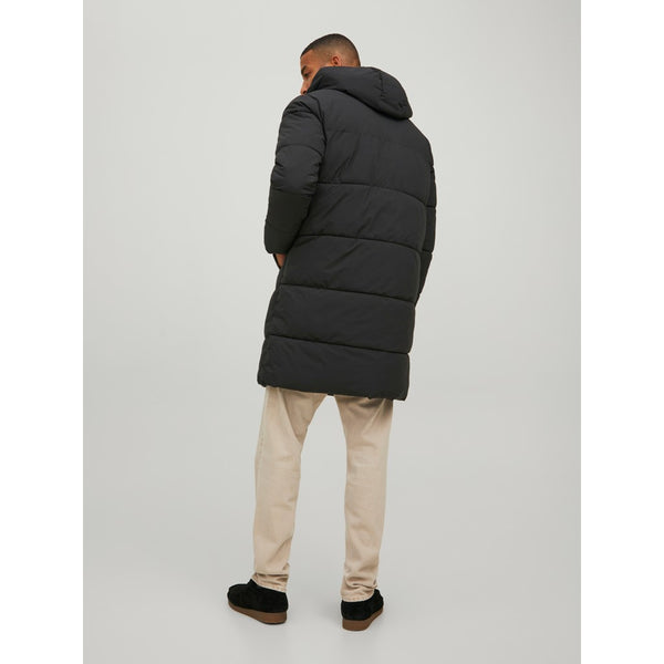 Jack&Jones Erkek Oversize Kapüşonlu Uzun Kışlık Mont - Sıcak ve Şık