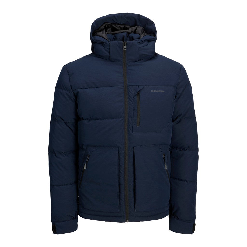 Jack&Jones Minimalist Oversize Kapüşonlu Erkek Kışlık Mont