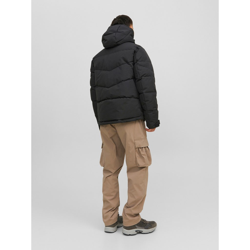 Jack&Jones Minimalist Oversize Kapüşonlu Erkek Kışlık Mont