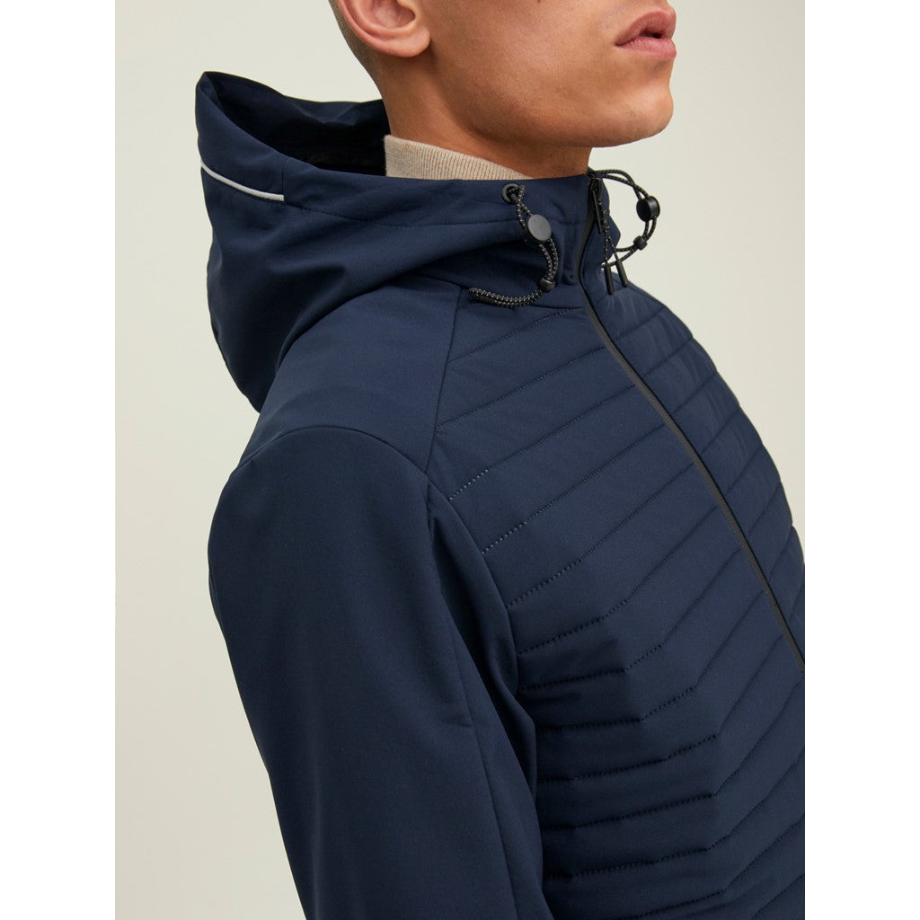 Jack&Jones Minimalist Kapüşonlu Erkek Mont - Günlük Stil