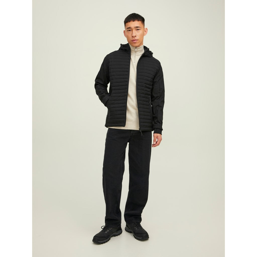 Jack&Jones Minimalist Kapüşonlu Erkek Mont - Günlük Stil