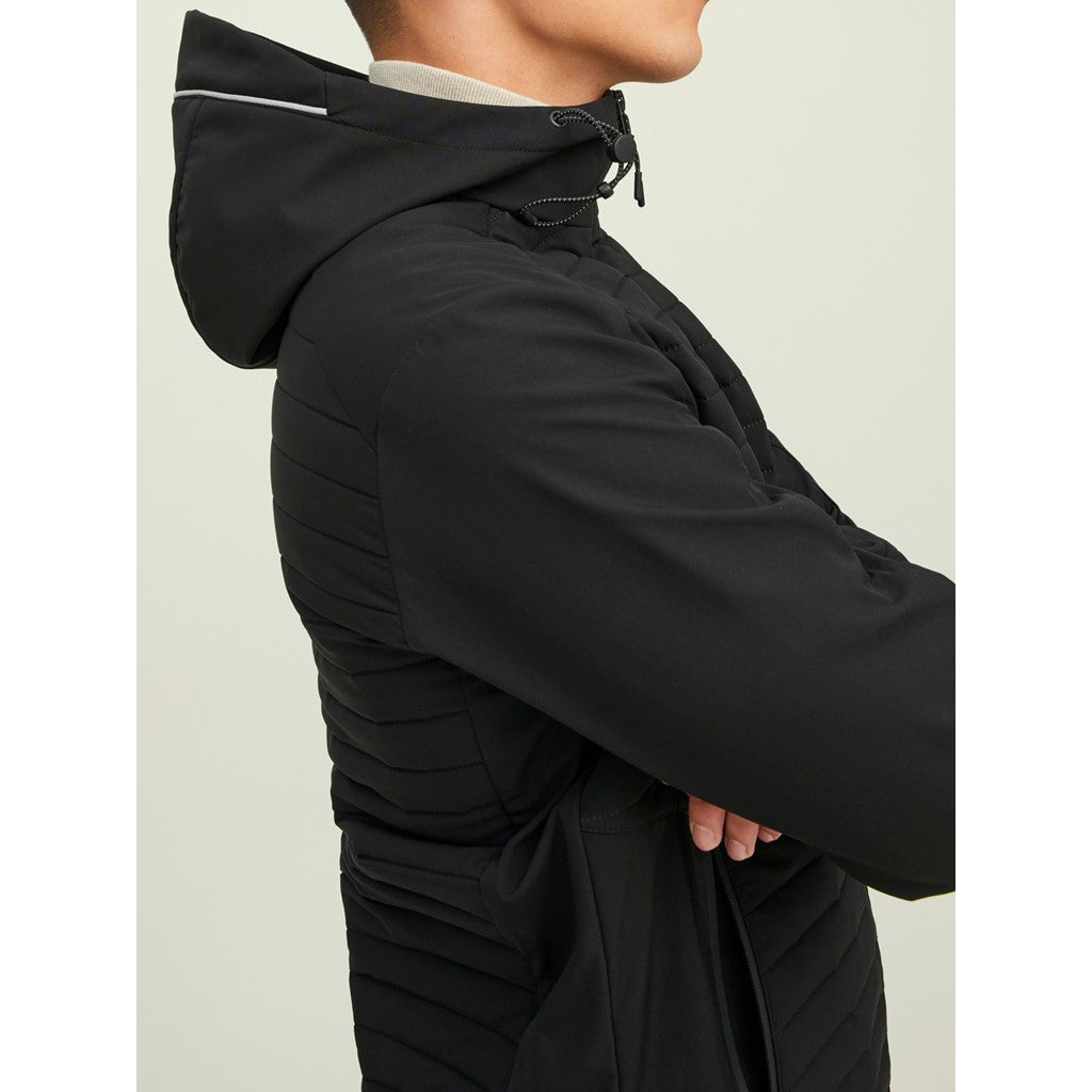 Jack&Jones Minimalist Kapüşonlu Erkek Mont - Günlük Stil