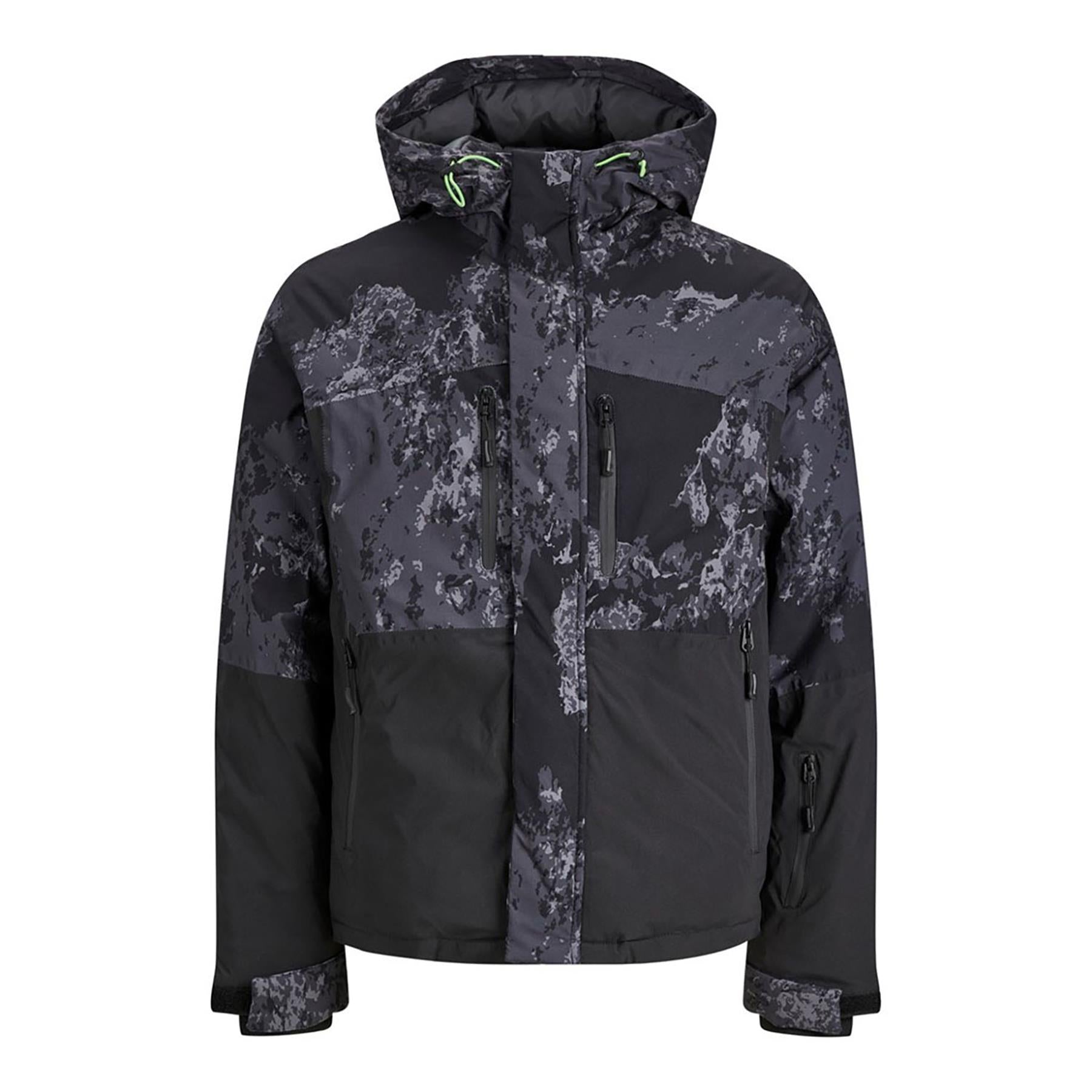 Jack&Jones Erkek Kapüşonlu Oversize Kışlık Mont - Streetwear Tarzı İkincil görsel