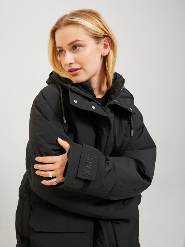 Jack&Jones JJXX Oversize Kapüşonlu Midi Pardesü - Günlük Kışlık