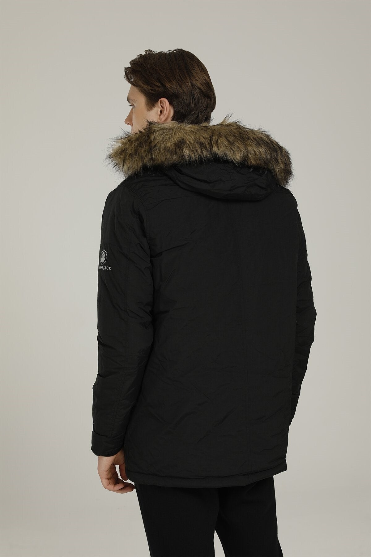 Lumberjack Erkek Oversize Kapüşonlu Kaban - Kışlık Sıcaklık