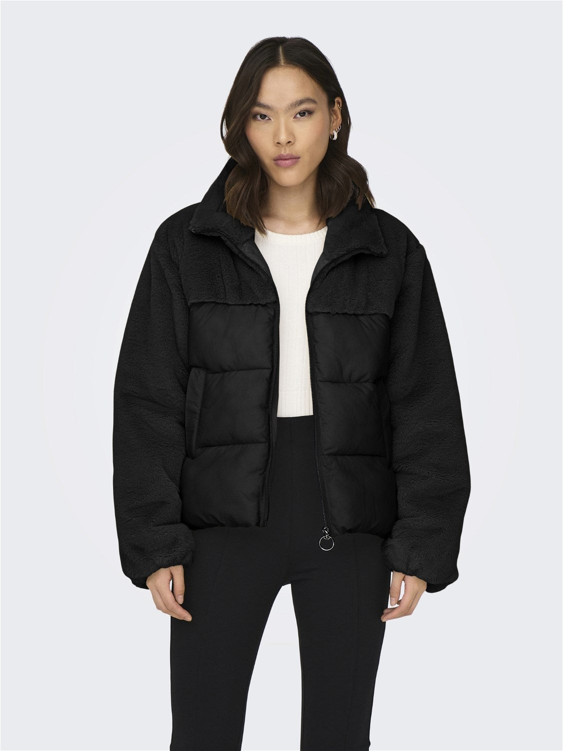 Only Kadın Peluş Crop Mont - Kışlık Sıcaklık & Şıklık