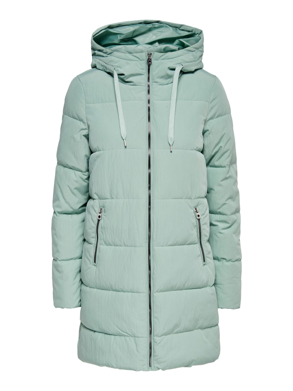 Only Kapüşonlu Oversize Midi Şişme Mont - Kışlık Günlük Ana görsel