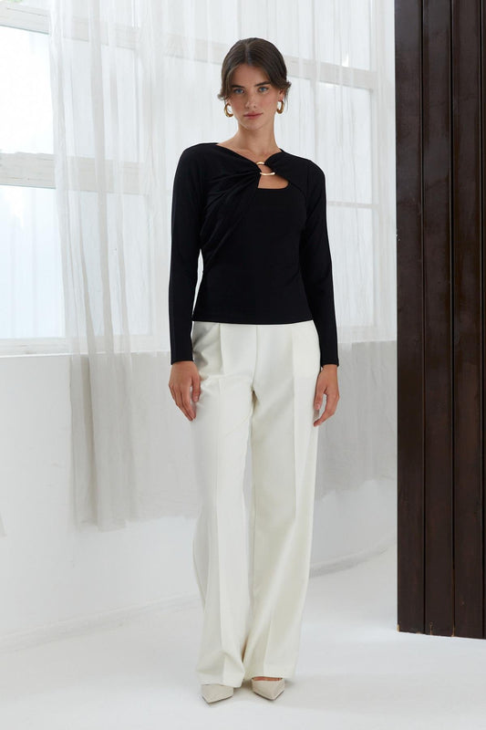 بلوزة نسائية من نار 25NK22313