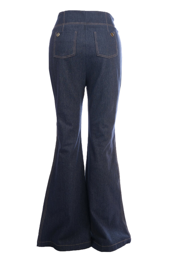 Naar Yüksek Bel Çan Pantolon - Vintage Denim - Günlük Şıklık