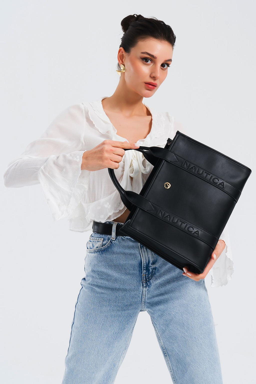 Nautica Minimalist Tote Omuz Çantası - Günlük Kullanım için İdeal