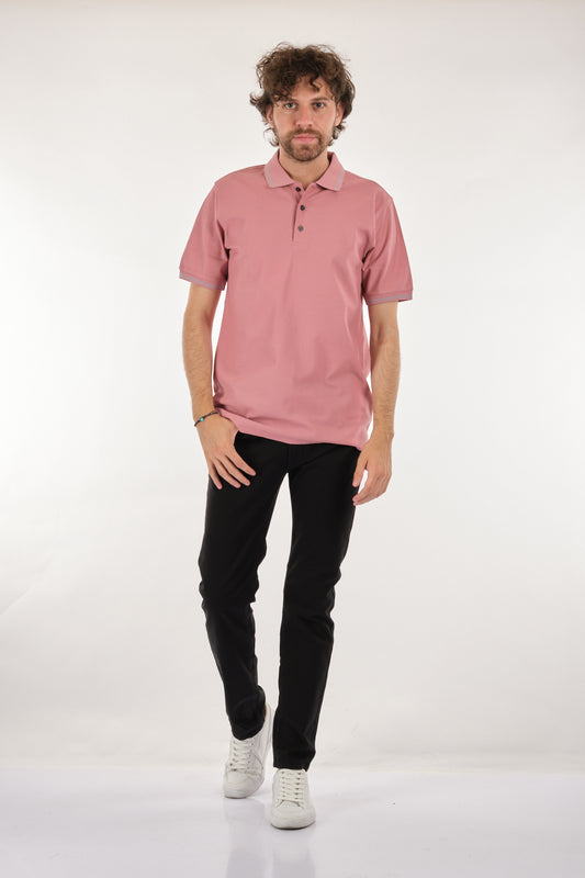 Nehir Erkek Polo Yaka Kısa Kol Regular Fit Minimalist T-Shirt - Günlük Kullanım