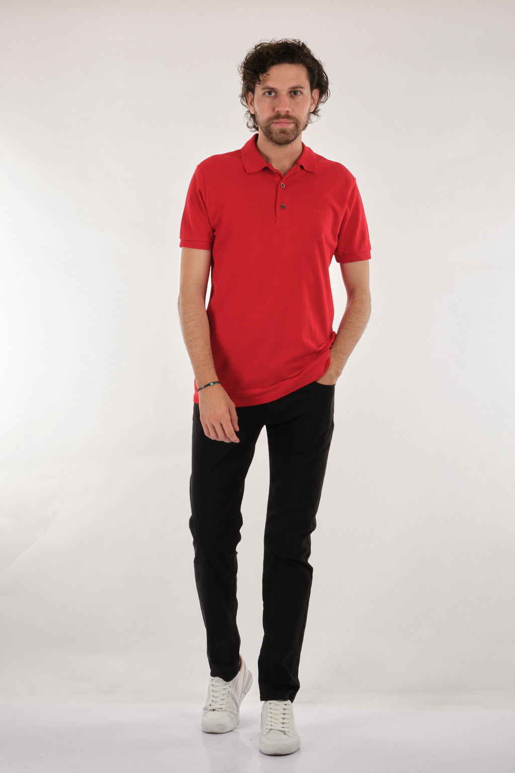 Nehir Minimalist Polo Yaka Kısa Kol Erkek T-Shirt