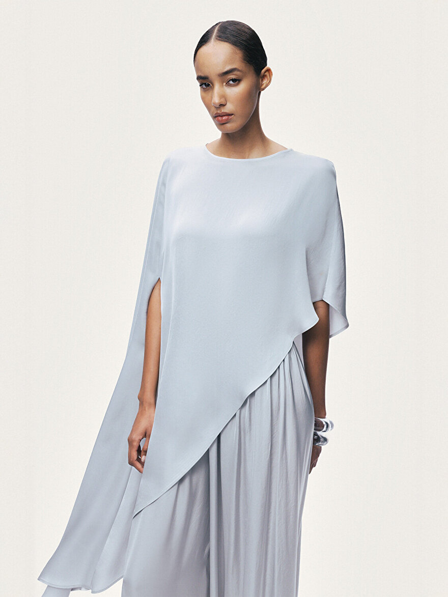 Nocturne Asimetrik Detaylı Bluz N26YN6231 İkincil görsel