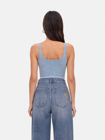 Nocturne Bisiklet Yaka Crop Top