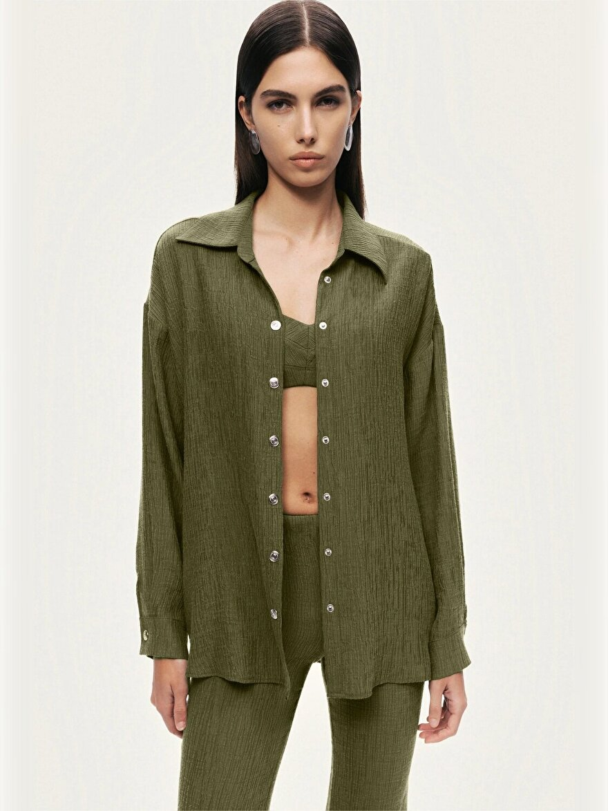 Nocturne Bralet Detaylı Gömlek N26YN25237 Ana görsel