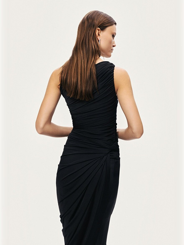 Nocturne Burgu Ve Drape Detaylı Maxi Elbise N26YN2778