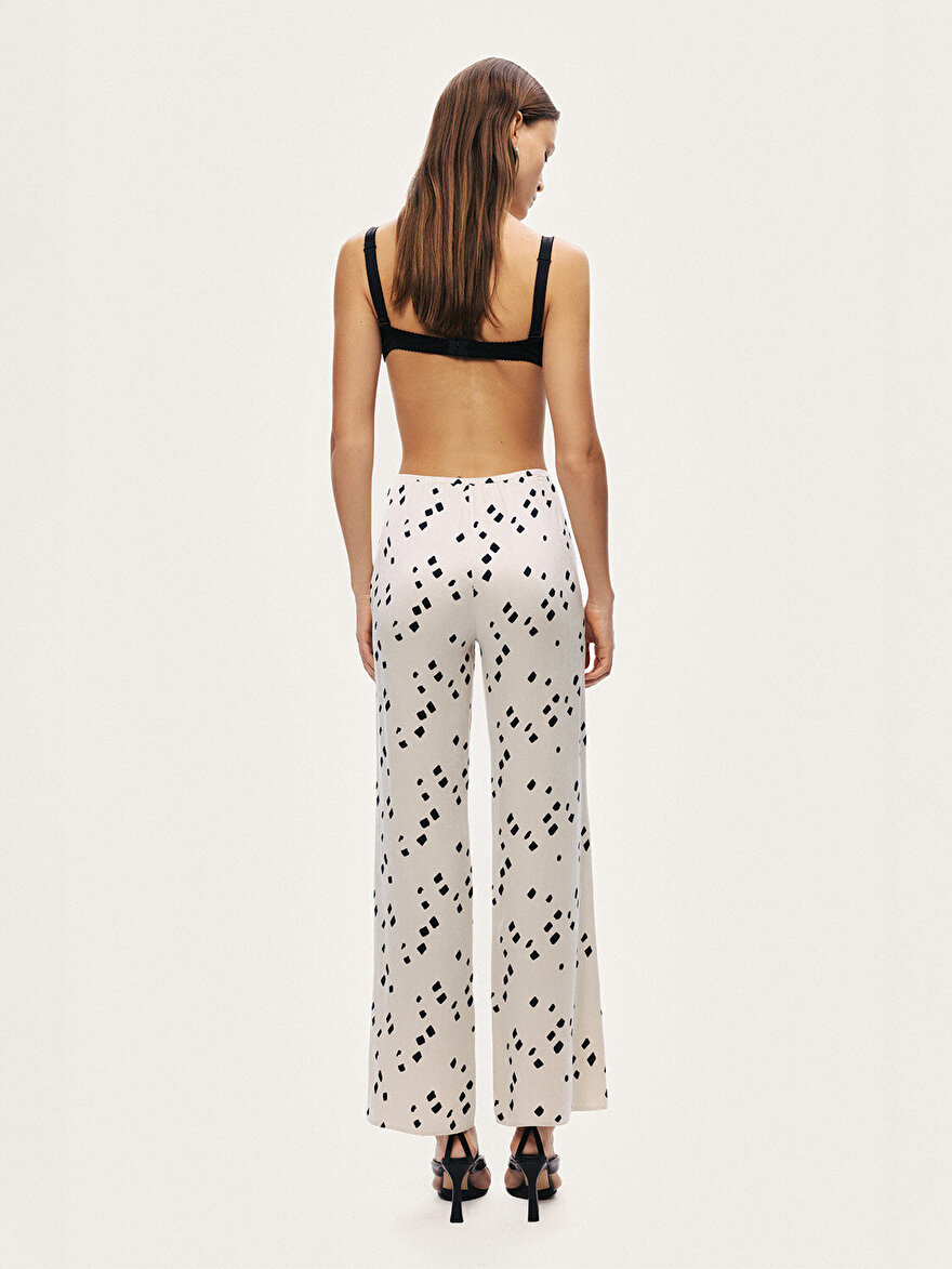 Nocturne Desenli Geniş Paça Pantolon N26YN3475