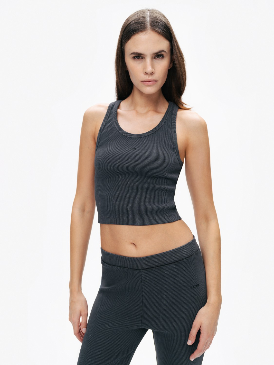Nocturne Oversized Crop Top - Minimalist Ribana Kadın Translation missing: ar.content.product_image_main