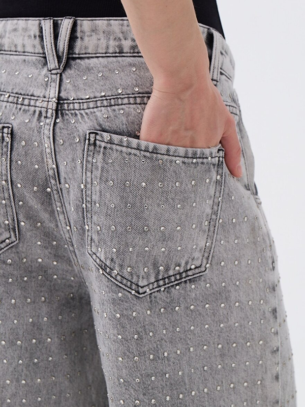 Nocturne Taş Tasarımlı Boyfriend Jean N25KD18120