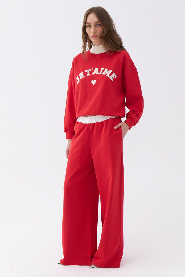 Nocturne Oversize Midi Kadın Pantolon - Günlük Rahatlık