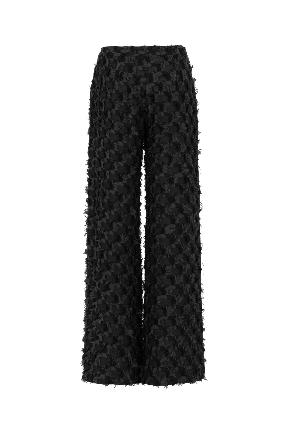 Nocturne Oversize Midi Pantolon - Minimalist, Yüksek Bel, Geniş Paça