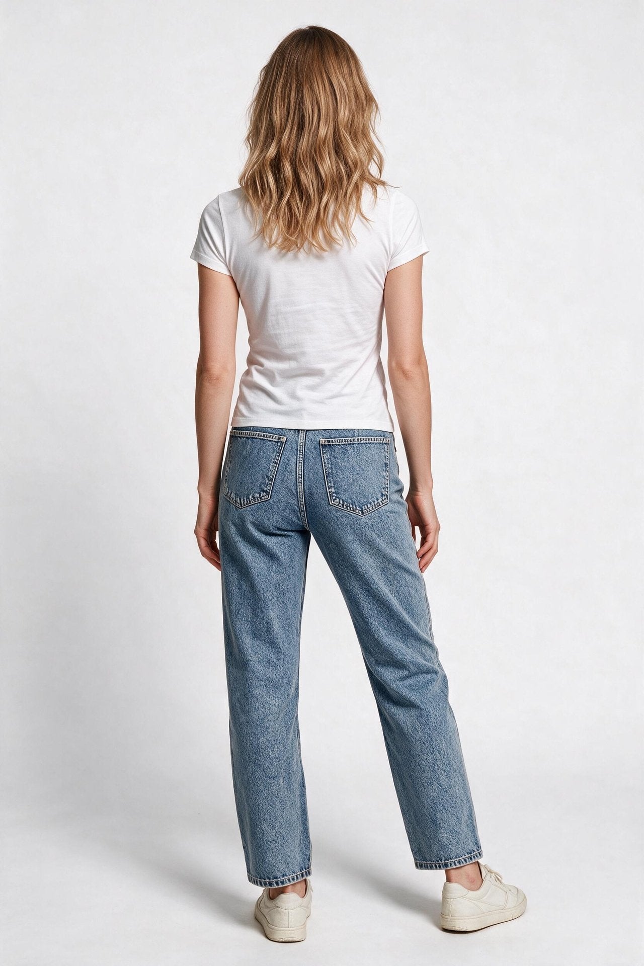 Nocturne Kadın Yüksek Bel Geniş Paça Çift Fermuarlı Denim Pantolon İkincil görsel