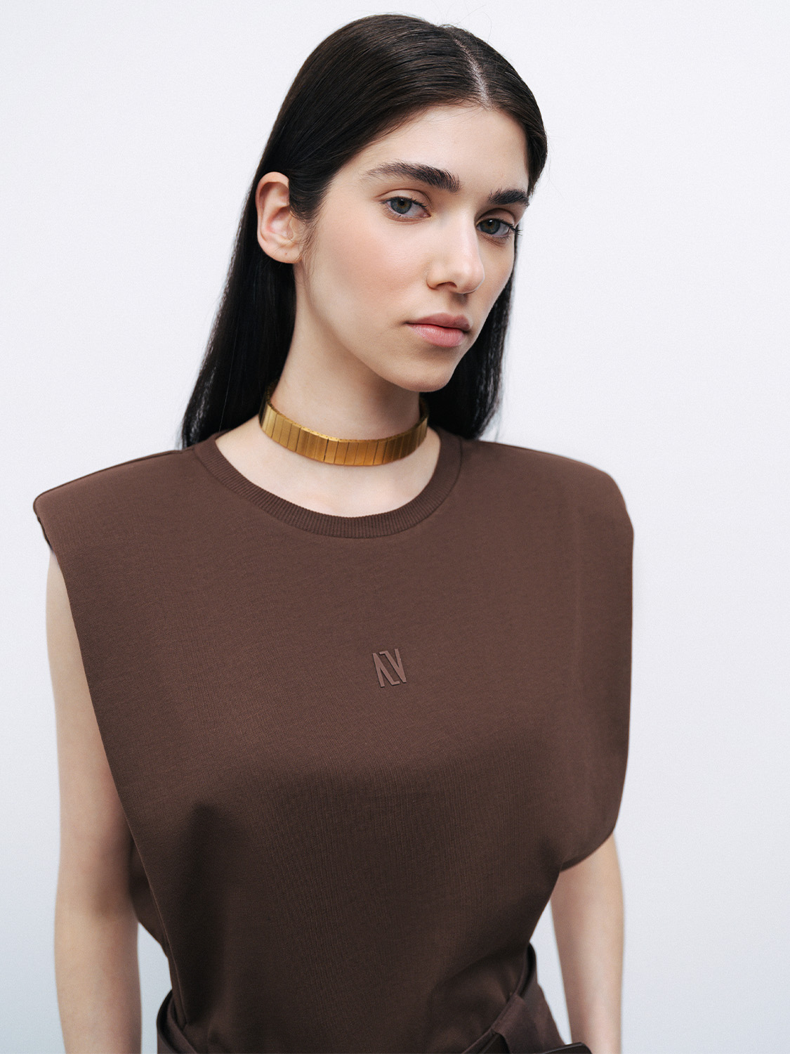 Nocturne Kadın Omuz Askılı Crop T-Shirt - Minimalist & Rahat İkincil görsel