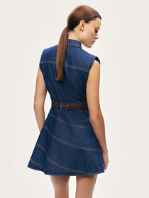 Nocturne Kemer Detaylı Mini Denim Elbise N26YD2737