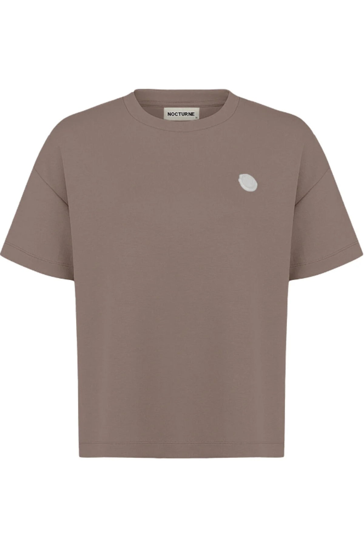 Nocturne Minimalist Oversize Kadın T-Shirt - Kısa Kol - Günlük