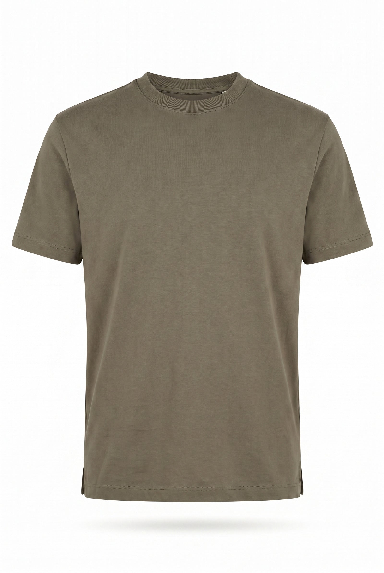 O Yaka Fırçalı 2 İplik T-Shirt JSCO