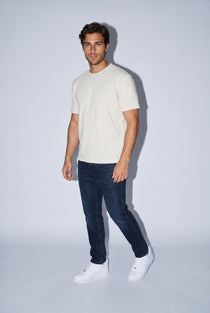 O Yaka Fırçalı 2 İplik T-Shirt JSCO
