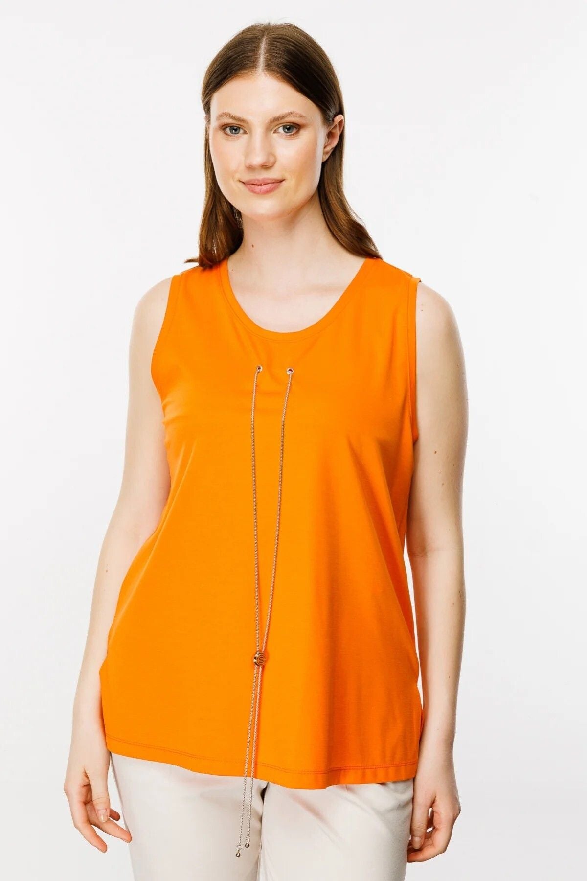 On Kadın Oversize Kolsuz Bluz - Minimalist Günlük Stil