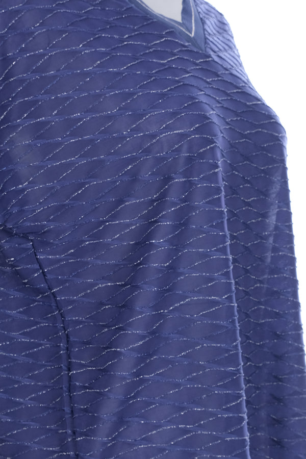 On Oversize V Yaka Kısa Kol Minimalist Kadın Bluz