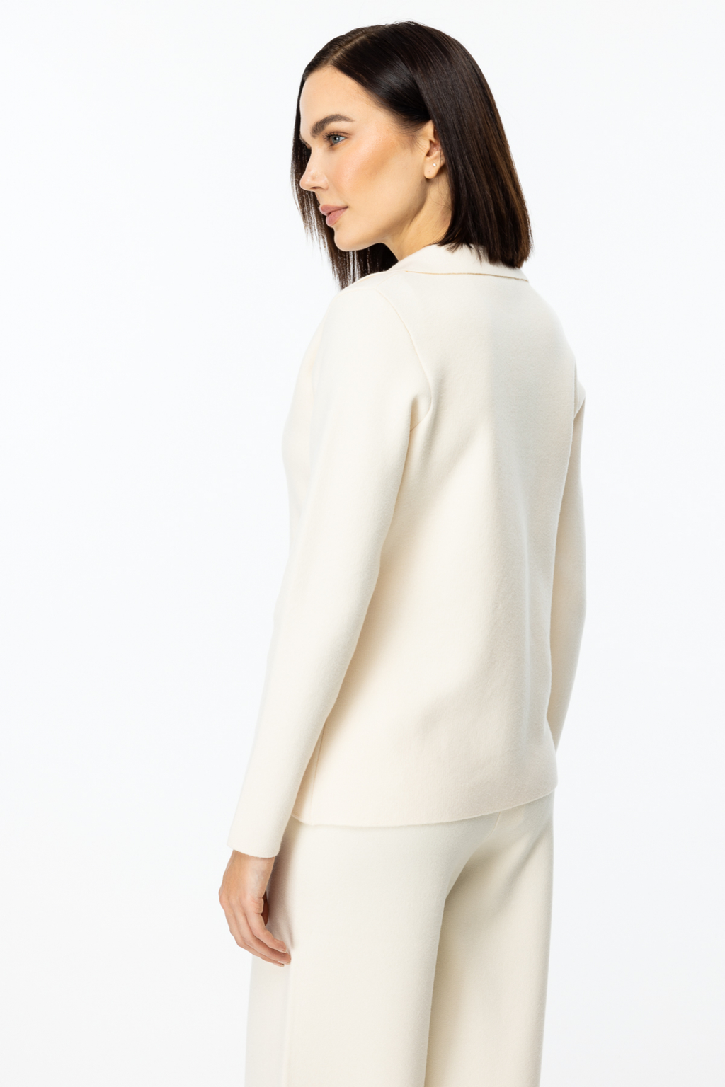 On Kadın Hırka - Minimalist Tasarım, Uzun Kol, Regular Fit