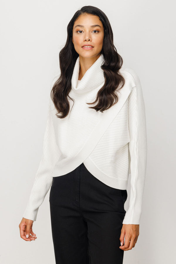 On Minimalist Boğazlı Crop Oversize Kazak - Günlük Şıklık