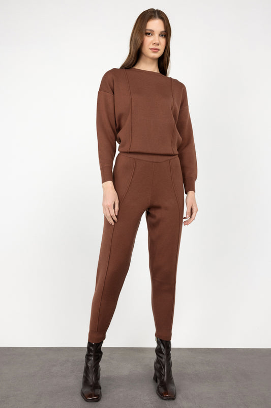 On Kadın Minimalist Yüksek Bel Midi Pantolon - Günlük Kullanım İçin İdeal