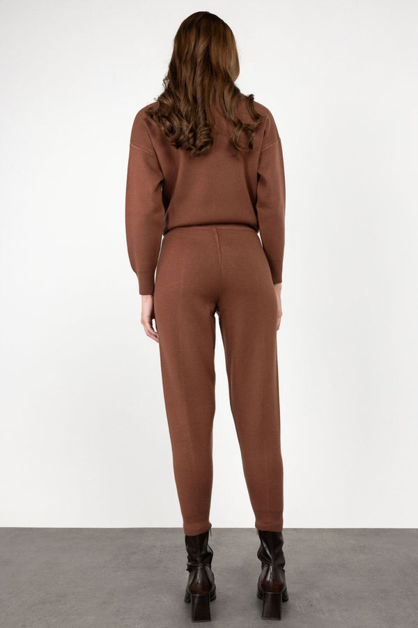 On Kadın Minimalist Yüksek Bel Midi Pantolon - Günlük Kullanım İçin İdeal
