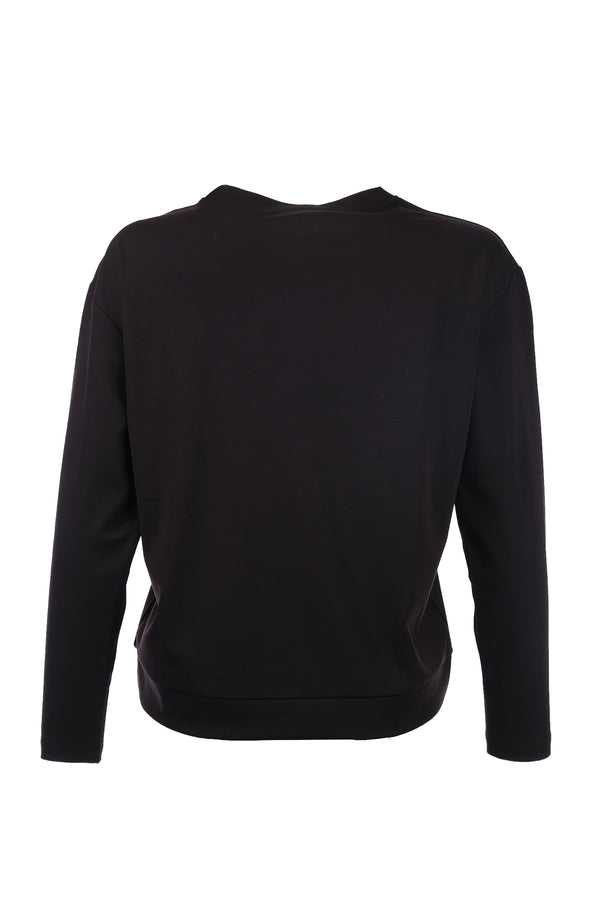 On Kadın Oversize Uzun Kol Minimalist Bluz - Günlük Stil