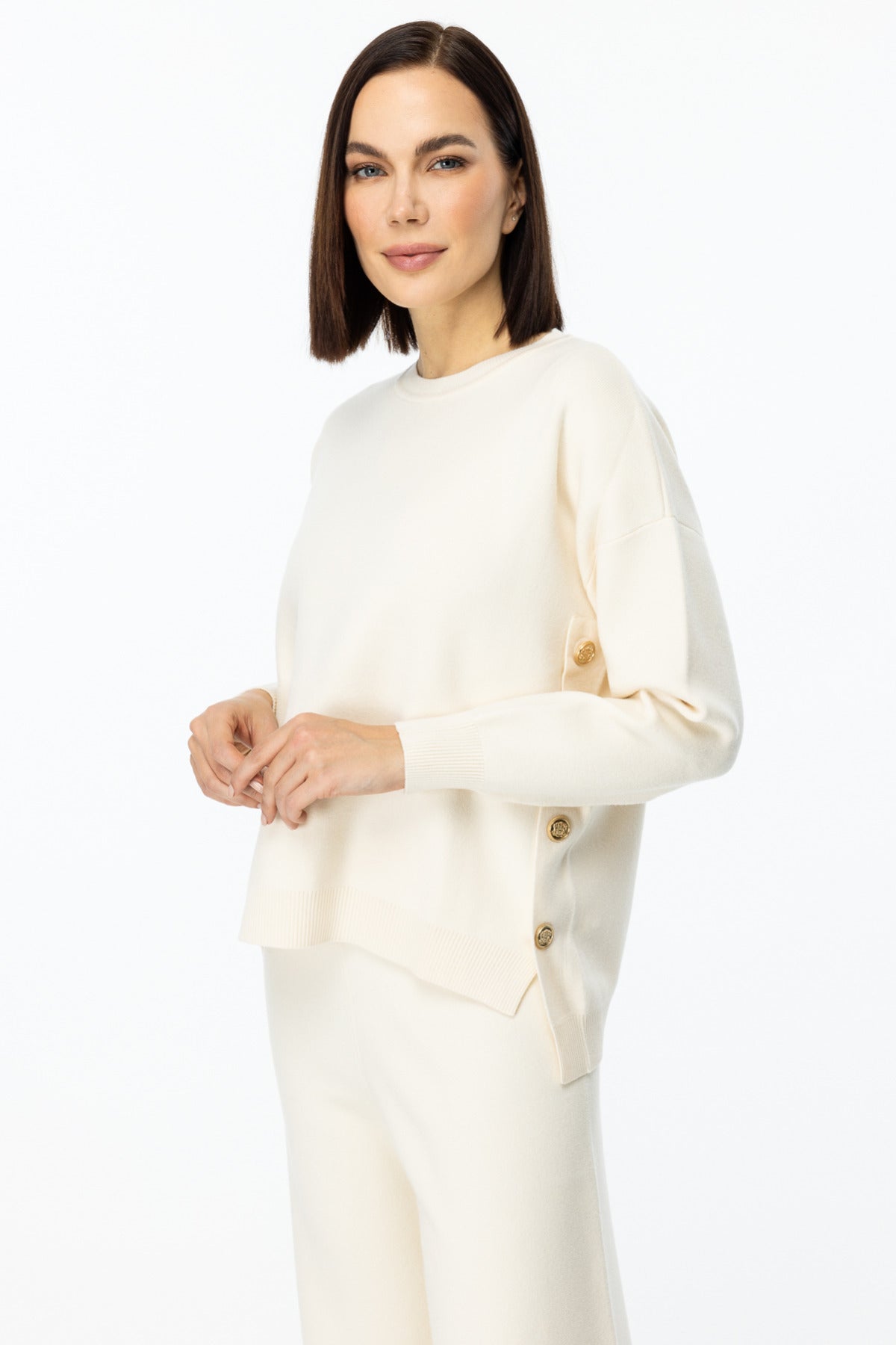 On Kadın Oversize Uzun Kol Minimalist Kazak - Günlük Kullanım İçin İdeal