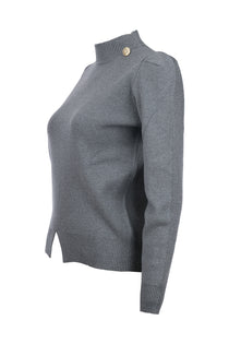 On Minimalist Uzun Kol Yüksek Yaka Kadın Kazak - Crop Kesim