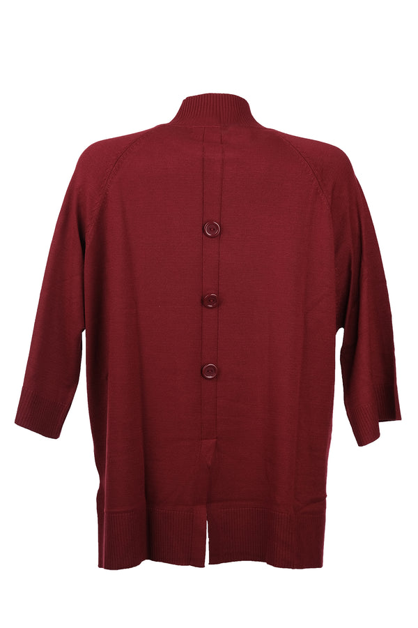 On Oversize 3/4 Kol Minimalist Kadın Kazak - Günlük Şıklık