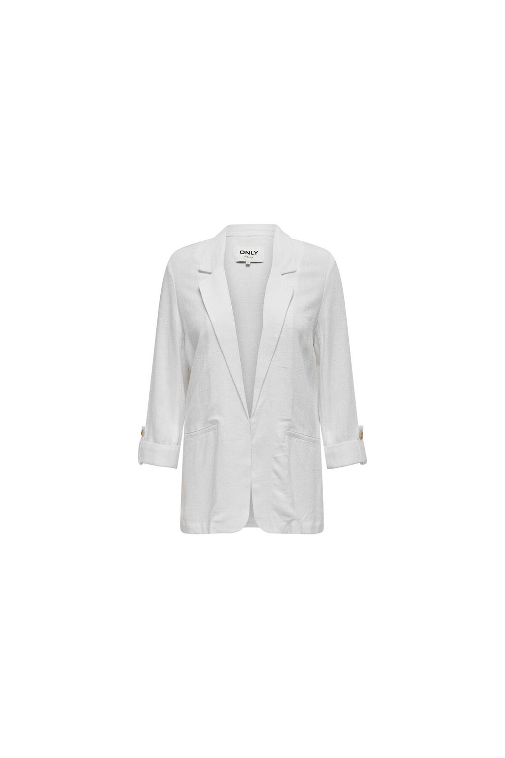 Only Minimalist Keten Blazer - Oversize 3/4 Kol Günlük Kadın Ceket