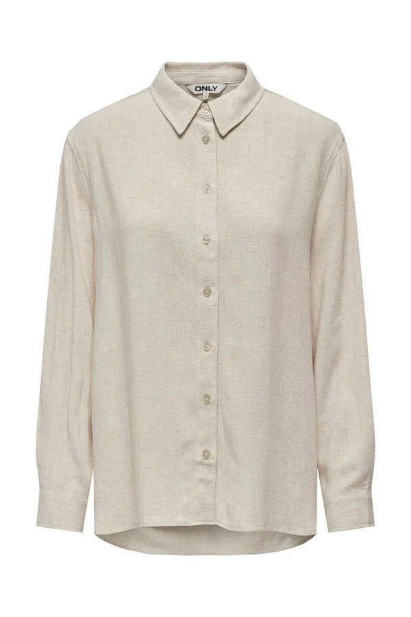 Only Minimalist Oversize Uzun Kol Gömlek Yaka Günlük Gömlek