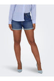 Only Yüksek Bel Mini Denim Şort - Minimalist Günlük Stil - Hızlı Kargo