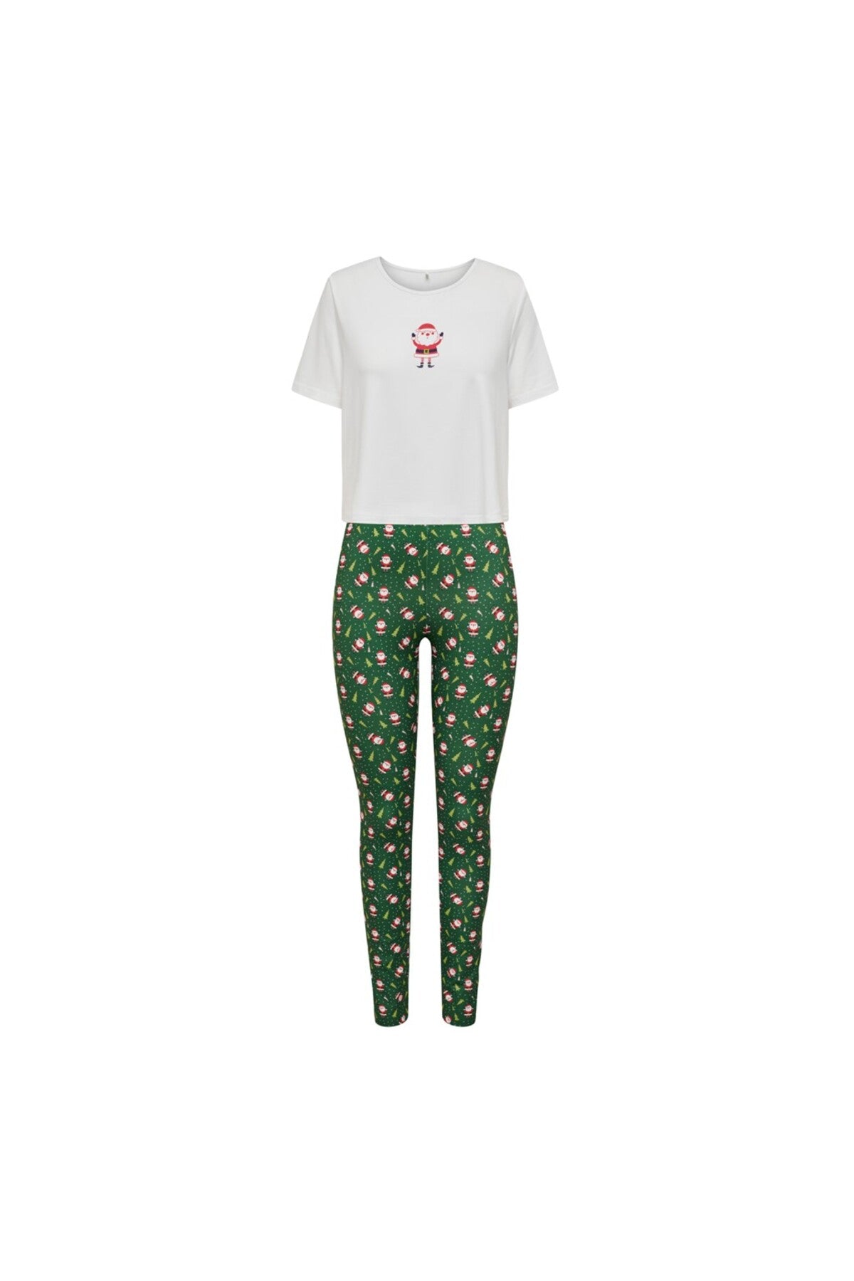 Only Minimalist Crop Kadın Pijama Takımı - Kısa Kol Rahat Uyku