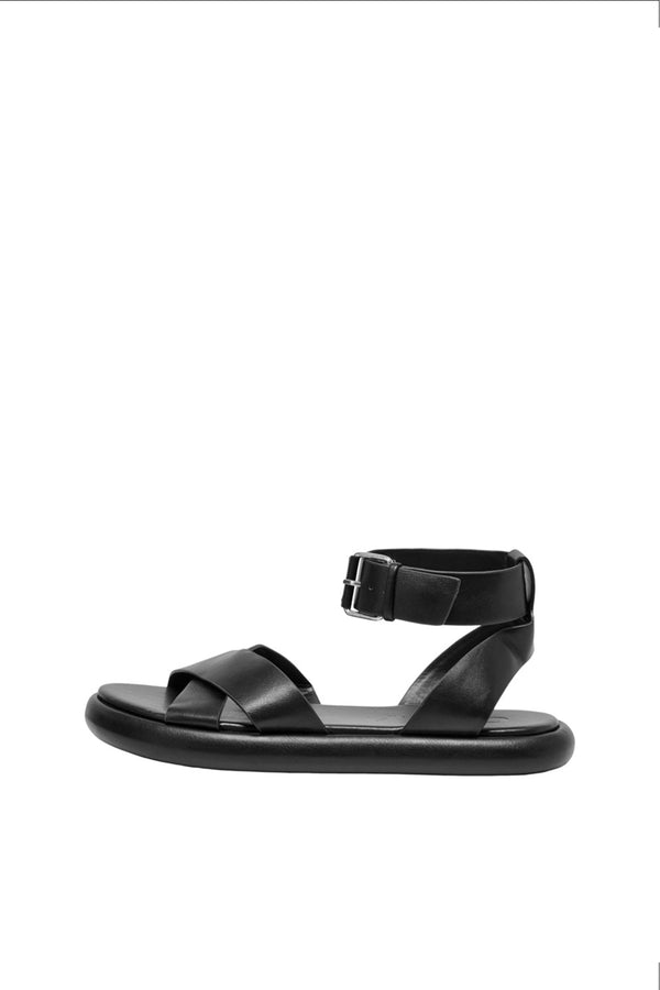Only Minimalist Deri Düz Sandalet - Kayışlı - Günlük