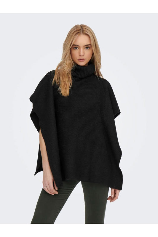 Only Oversize Bohem Kaşmir Yaka Kadın Panço - Minimalist Tarz